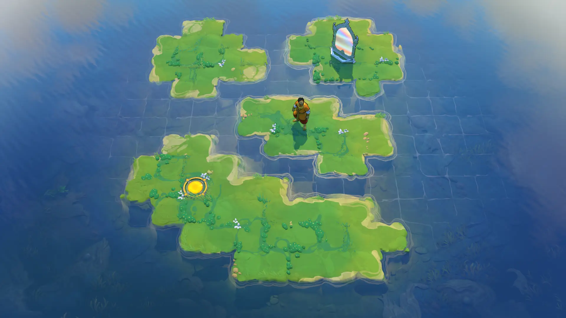 Four-island starting board of Mirror 1
