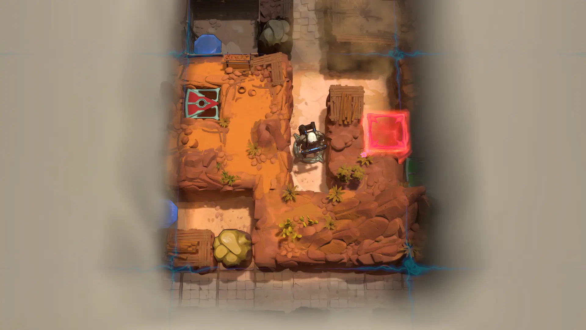 Vault of the Beamcasters puzzle board